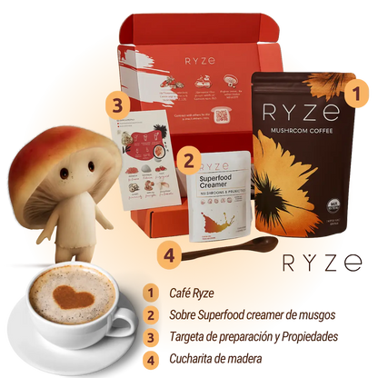 Café potenciado con hongos adaptógenos