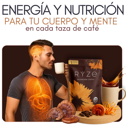 Café potenciado con hongos adaptógenos