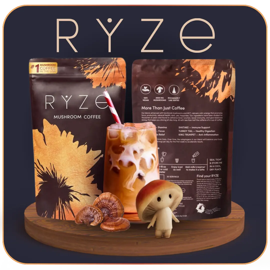 Café potenciado con hongos adaptógenos