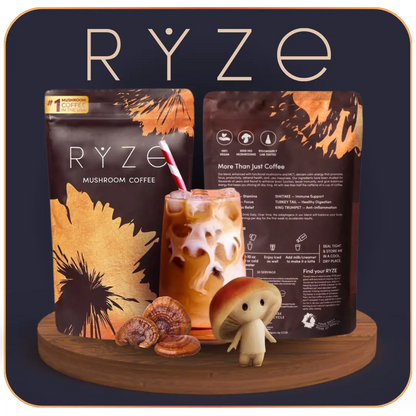 Café potenciado con hongos adaptógenos